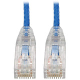 Tripp Lite Connectivity 7ft Cat6 Blue Snagless Utp Rj45 Molded Slim Gigabit Patch Cable