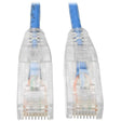 Tripp Lite Cat6 UTP Patch Cable (RJ45) - M/M, Gigabit, Snagless, Molded, Slim, Blue, 15 Ft