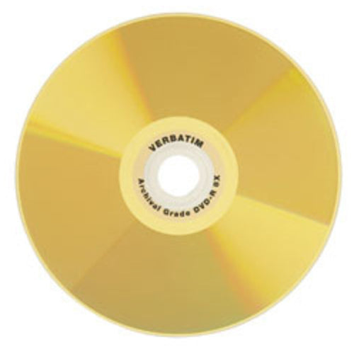 Verbatim DVD-R Archival Grade Disc, 8x, Gold