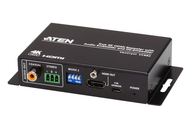 Aten True 4K HDMI Repeater With Audio Embedder And De-Embedder VC882