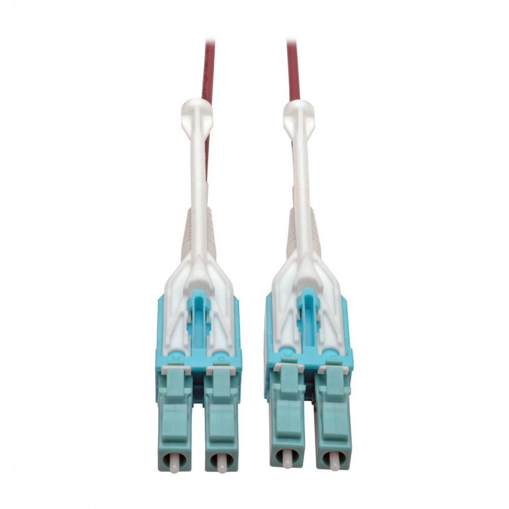 Tripp Lite N821-05M-MG-T 10G Duplex Multimode 50/125 OM4 LSZH Fiber Optic Cable (LC/LC), Push/Pull Tabs, Magenta, 5 M