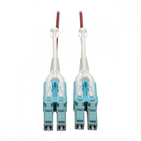 Tripp Lite N821-05M-MG-T 10G Duplex Multimode 50/125 OM4 LSZH Fiber Optic Cable (LC/LC), Push/Pull Tabs, Magenta, 5 M