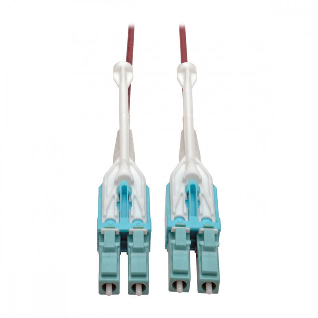 Tripp Lite N821-05M-MG-T 10G Duplex Multimode 50/125 OM4 LSZH Fiber Optic Cable (LC/LC), Push/Pull Tabs, Magenta, 5 M