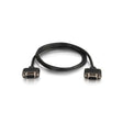 C2G 25ft Serial RS232 DB9 Cable W/ Low Profile Connectors F/F - In-Wall