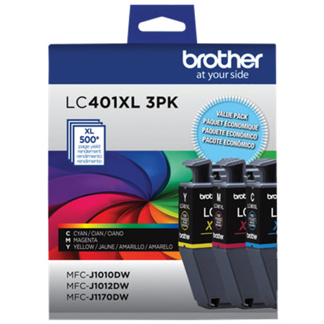 Brother LC401XL3PKS Original Ink Cartridge CMY