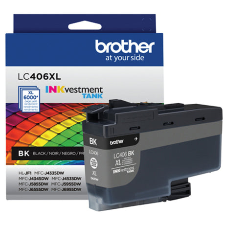 Brother LC406XLBKS High Yield Black Ink Cartridge