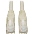 Tripp Lite 7ft Cat6 Patch Cable M/m White Gigabit Molded Snagless Pvc Rj45