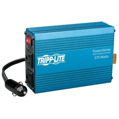 Tripp Lite Compact Car Portable Inverter 375W 12V DC To 120V AC 2 Outlets - PV375
