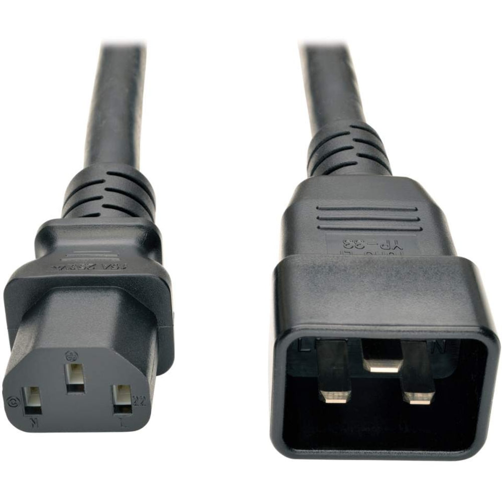 Tripp Lite 3ft PDU Power Cord Cable C13 To C20 Heavy Duty 15A 14AWG 3