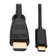 Tripp Lite U444-006-HBE USB-C To HDMI Adapter Cable (M/M), 4K, 4:4:4, Thunderbolt 3 Compatible, Black, 6 Ft. (1.8 M)