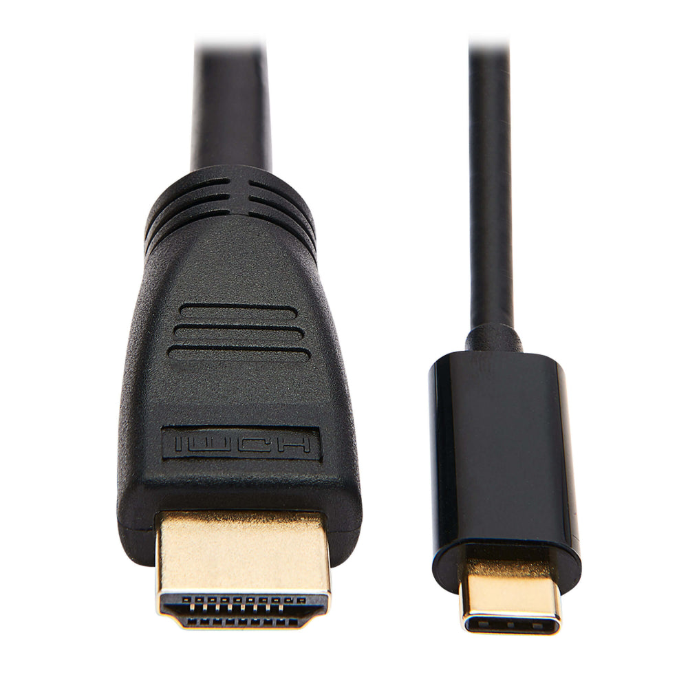 Tripp Lite U444-006-HBE USB-C To HDMI Adapter Cable (M/M), 4K, 4:4:4, Thunderbolt 3 Compatible, Black, 6 Ft. (1.8 M)