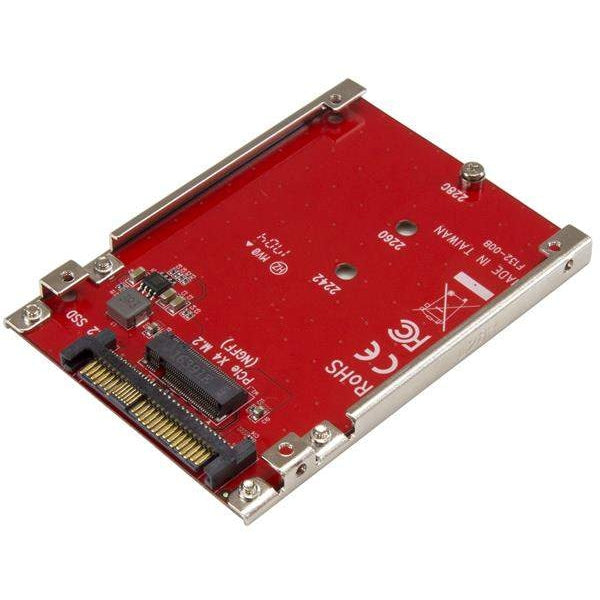 StarTech.com M.2 to U.3 Adapter, For M.2 NVMe SSDs, PCIe M.2 Drive to  2.5inch U.3 (SFF-TA-1001) Host Adapter/Converter, TAA Compliant