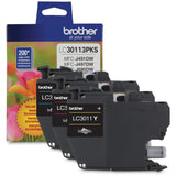 Brother LC30113PKS Ink Cartridge - Combo Pack - Cyan/Magenta/Yellow