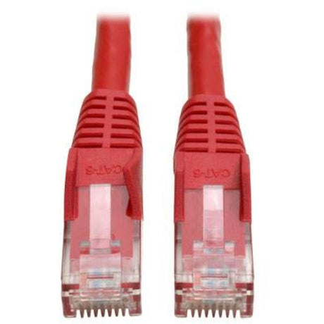 Tripp Lite Patch Cable Gigabit Snagless Molded Cat6 Rj45 Mm 10ft Red