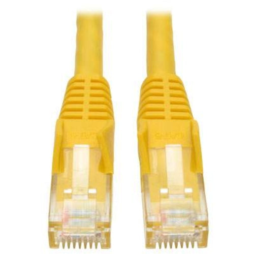 Tripp Lite 10ft Cat6 Gigabit Snagless Molded Patch Cable RJ45 M/M Yellow 10