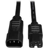 Tripp Lite 2ft Computer Power Cord 14awg 15a C14 To C15 Heavy Duty
