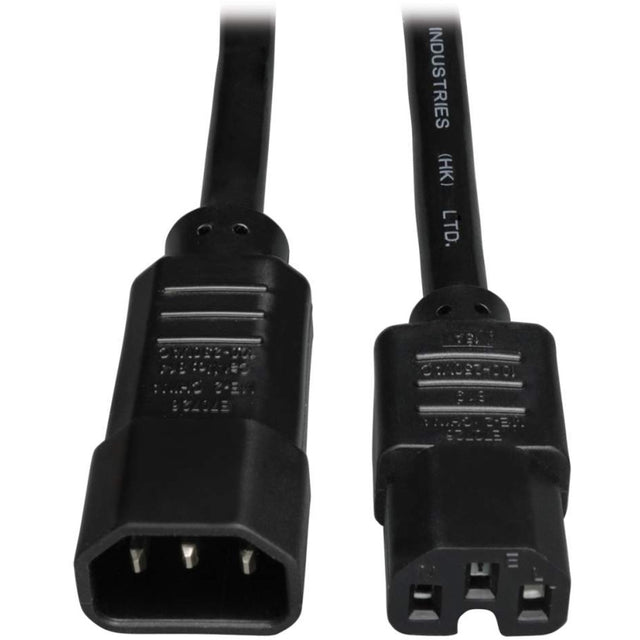 Tripp Lite 2ft Computer Power Cord 14awg 15a C14 To C15 Heavy Duty