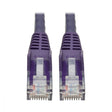 Tripp Lite 20ft Cat6 Gigabit Snagless Molded Patch Cable RJ45 M/M Purple 20
