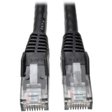 Tripp Lite 3ft Cat6 Patch Cable M/m Black Gigabit Molded Snagless Pvc Rj45