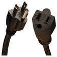 Tripp Lite 25ft Power Cord Extension Cable 5-15p To 5-15r 13a 16awg