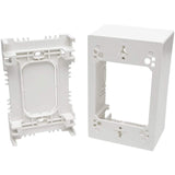 Tripp Lite 323068 Single-Gang Surface-Mount Junction Box Wall Plate, White