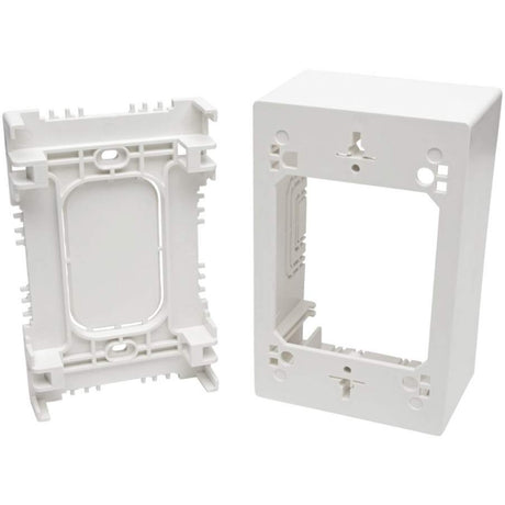 Tripp Lite 323068 Single-Gang Surface-Mount Junction Box Wall Plate, White