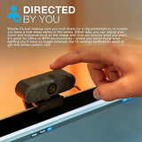 JLab Epic Cam USB HD Webcam, Black with Optional White Face Plate, Full 2k/30 FPS, 5 Megapixels, Auto-Focus, Dual Omni-Directional Microphones, Adjustable Zoom and Exposure Levels