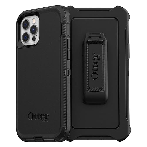 OtterBox for Apple iPhone 12/iPhone 12 Pro, Superior Rugged Protective Case, Defender Series, Black Black iPhone 12/12 Pro