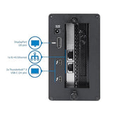 StarTech Thunderbolt 3 to 10 Gbe NIC 2 port External PCIe Enclosure plus Card with DisplayPort Monitor Port Thunderbolt 3 to Ethernet Model BNDTB310GNDP
