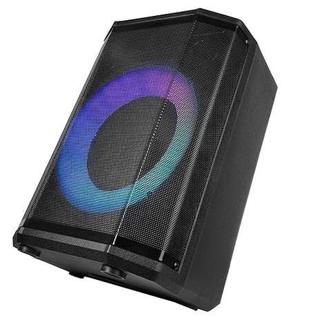 Supersonic IQ Sound IQ-6708DJBT Portable Bluetooth Speaker- Unleash Powerful Sound, Dazzling Light Show, Tiltable Audio Enhancement, USB/SD/AUX Input, TWS, and FM Radio (8 inch)
