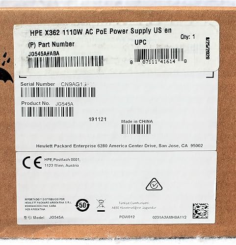 HPE Hot-Plug/Redundant - Plug-in Module 1110 Power Supply JG545A#ABA, Multi-Colored