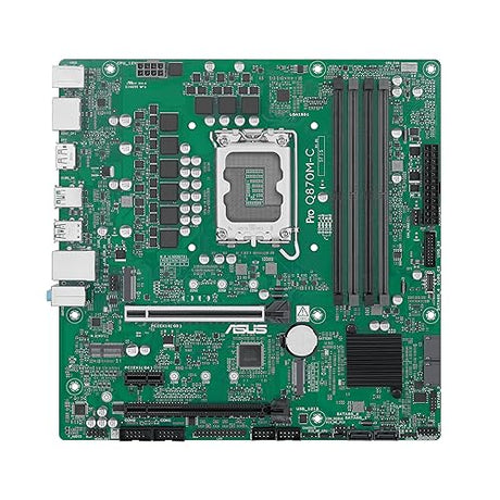 ASUS Pro Q870M-C-CSM Micro-ATX mATX Q870 Business Motherboard with Intel® Core™ Ultra Processors (Series 2) & Intel® vPro Support and Enhanced Security, Reliability and Manageability