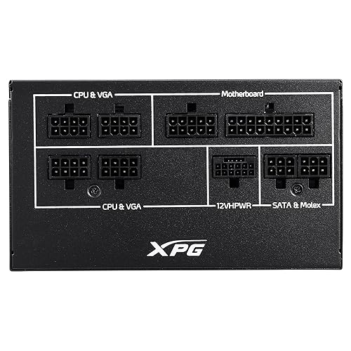 XPG Core Reactor II Modular PSU: ATX3.0-80 Plus Gold - ATX - Fully Modular Power Supply - 10 Year Warranty - 750 Watt(COREREACTORII750G-BKCUS) ATX3.0 750W