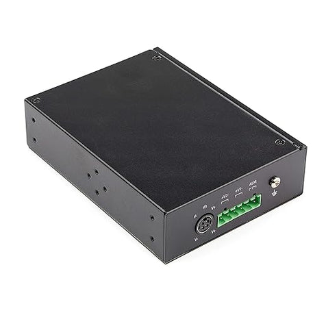 StarTech.com Industrial 5 Port Gigabit Ethernet Switch 5 PoE RJ45 +2 SFP Slots 30W PoE+ 48VDC 10/100/1000 Power Over Ethernet LAN Switch -40C to 75C with DIN Connector/Mountable (IES1G52UPDIN)