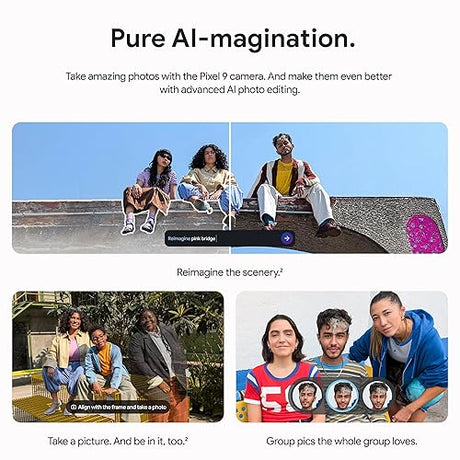 Google Pixel 9 - Unlocked Android Smartphone with Gemini, 24-Hour Battery, Advanced Camera, and 6.3 Actua Display - Wintergreen - 128 GB Wintergreen 128GB Phone Only