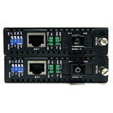 StarTech.com 10/100 Mbps Ethernet Single Mode WDM Fiber Media Converter Kit SC 20km (ET90110WDM2) Chassis Mount 20km | 10/100 Mbps