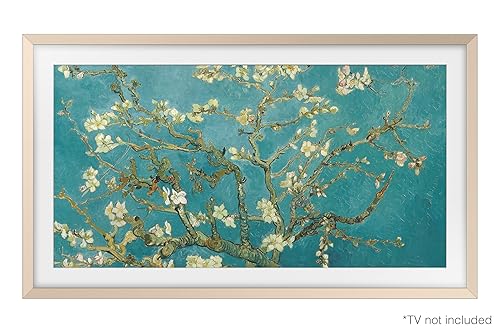 Samsung 85” The Frame TV Customizable Bezel, Magnetic, Quick and Easy Installation, VG-SCFC85SGMZA, 2023, Sand Gold Metal Sand Gold 85-Inch