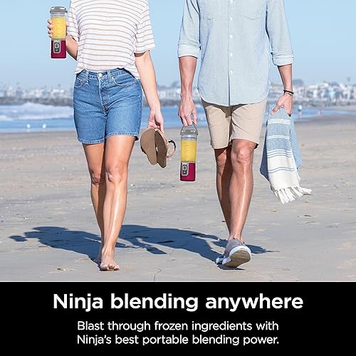 Ninja Blast Portable Blender, Cordless, 16oz. Vessel, Personal Blender for Shakes & Smoothies, BPA Free, Leakproof Lid & Sip Spout, USB-C Rechargeable, Dishwasher Safe Parts, Cranberry, BC100CRC Red