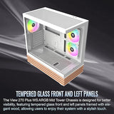 Thermaltake View 270 Plus WS ARGB; Mid Tower; 3x120mm Lite Fans Included; 360mm Radiator Support; 420mm GPU Clearance; Bottom Wood Trim; E-ATX/ATX/mATX/mITX; 220mm PSU Clearance;Snow; CA-1Y7-00M6WN-WS