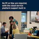 Poly - Studio X30 (Polycom) - 4K Video & Audio Bar - Conferencing System for Small Meeting Rooms - Works with Teams, Zoom & More
