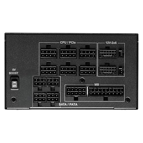 ASRock Phantom Gaming PG-1300G ATX 3.1 1300W Power Supply PCle5.1 10 Years Warranty Fully Modular Japanese Capacitor 80 Plus Gold Cybenetics Platinum 12V-2x6 Cables Gold Phantom Gaming 1300W