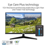 ASUS 27” 1080P Eye Care Monitor (VY279HGR) - Full HD, IPS, 120Hz, 1ms, Adaptive Sync, for Working and Gaming, Eye Care Plus, Blue Light Filter, Flicker Free, SmoothMotion, DisplayWidget, 3 yr warranty