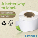 DYMO LW Shipping Labels | 2-1/8 x 4 (54 x 104mm) | Black Print on White Labels | for LabelWriter Label Printers | 1 Roll of 220 2 1/8'' x 4'' Standard Shipping Labels Standard Packaging