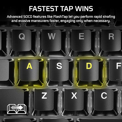 CORSAIR K70 CORE TKL RGB Tenkeyless Mechanical Wired Gaming Keyboard – Pre-Lubed MLX Red v2 Linear Switches, SOCD, ABS Double-Shot Keycaps, Sound Dampening, 1000Hz Polling, QWERTY NA – Black