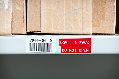 Brady Vinyl Label Tape for Label Printer BMP51/BMP53/M511 - Self Adhesive Printer Labels - White on Red (38,10 mm (W) x 7,62 m (L)) - M5C-1500-595-RD-WT Vinyl White on Red 38,10 mm (W) x 7,62 m (L)