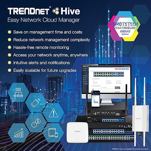 TRENDnet 52-Port Web Smart PoE+ Switch, 48 x Gigabit PoE+ Ports, 4 x Shared Gigabit Ports (RJ-45 or SFP), VLAN, QoS, LACP, IPv6 Support, 740W PoE Power Budget, Lifetime Protection, TPE-5048WS