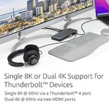 Kensington SD5768T EQ Thunderbolt 4 Docking Station, Dual 4K@60Hz via HDMI/TB4 Ports, 96W Charging, SD/Micro SD Card Slots, Ethernet, Audio, Supports Thunderbolt Share (K35381NA) Thunderbolt 4 Dual 4K 96W with Thunderbolt Share