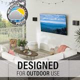 SANUS Outdoor TV Mount for 37 to 95 TVs - Weatherproof Tilting Mount with Corrosion Resistant Coating & Stainless Steel Hardware - Tool-Free Tilt & 3 Step Install