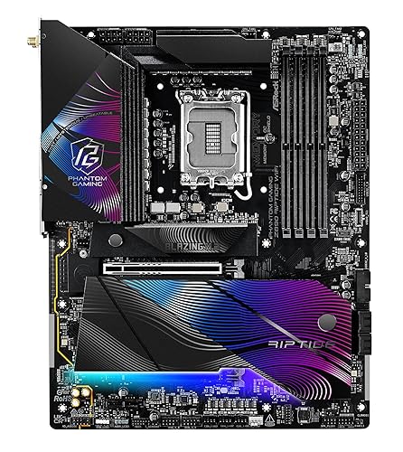 ASRock Intel Core Ultra Phantom Gaming Z890 Riptide WiFi 7 ATX Motherboard DDR5 9066 MHz 256 GB LGA1851 RL-ILM M.2 PCIe 5.0