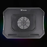 Thermaltake Massive Steel Mesh Panel with 1 x 120mm Fan, 256 Color RGB Spectrum, 10-15 Notebook Cooler CL-N020-PL12SW-A